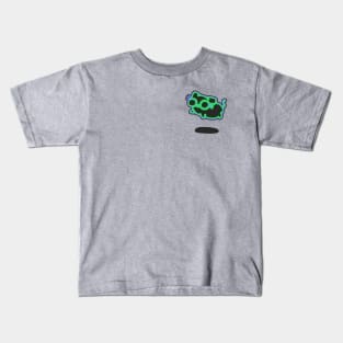 Floaty Cat Pocket Emblem - Light Kids T-Shirt